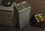 A ThriftEX humidifier at Fleeca bank in GTA V. (another angle)