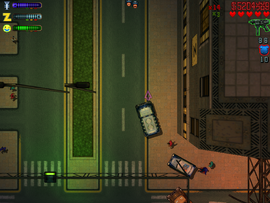 Cop chase.