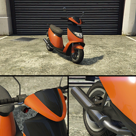 The Faggio Sport on Southern San Andreas Super Autos.