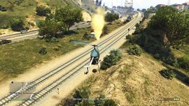 Dropping the cargo.