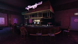 The Triangle Club bar.