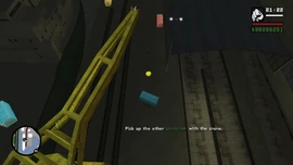 CJ must pick up a second container.