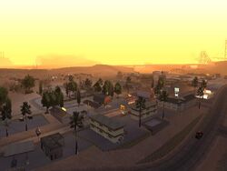 A view of the town to the southwest.