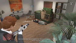 Pavel says he can contact the pilot after killing the loan sharks