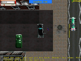 She enters the cab.