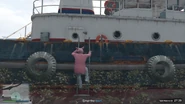 Enter the boat.