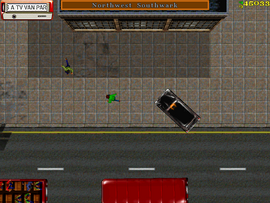 Telegram: "There's a TV van parked somewhere in West Camden Town."