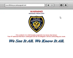 LCPD Website Warning