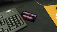 Peter's key card for unlocking his office.
