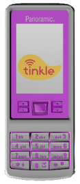 Daisie's phone, with Tinkle as the provider.