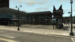 The Galveston Avenue car park.