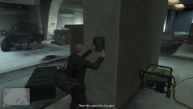 SecurityContract-LiquidizeAssets-GTAOe-MerryweatherTail-UndergroundBase-SatchelCharges.png (2.15 MB) Plant three satchel charges.