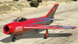 A V-65 Molotok with a Cherenkov Vodka livery in Grand Theft Auto Online.