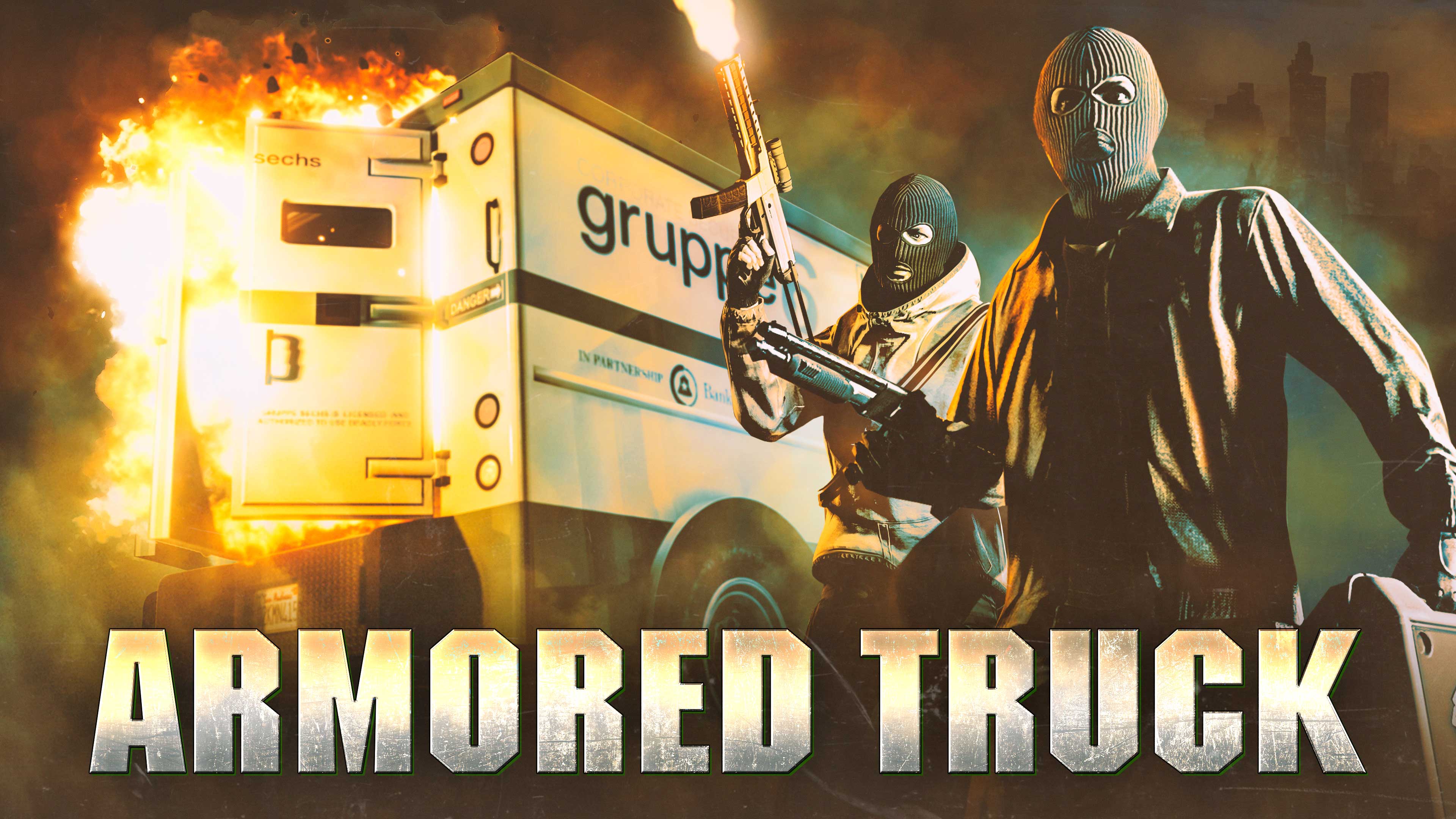 armored bank truck