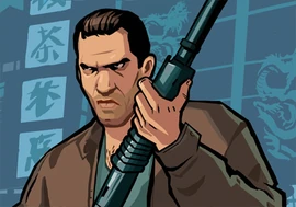 Artwork of Wade Heston with a shotgun.