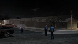 Cottonmouth Police Department officers in search of the Maibatsu Plaza serial killer