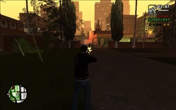 CJ taking out the remaining Ballas.