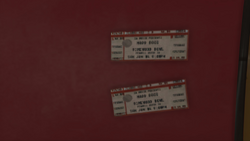 Tour ticket stubs in Grand Theft Auto V.