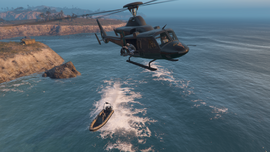 TheCayoPericoHeist-GTAO-Escape-Dinghy-UnderAttack