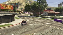 Turning left onto 