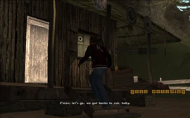 Carl invites her to rob someone.