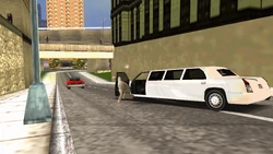 Love's chauffeur is shot, making the limousine stop.