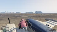 Enter the plane.