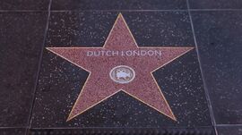 Dutch London's star on the Vinewood Walk of Fame.