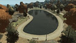 The lake.