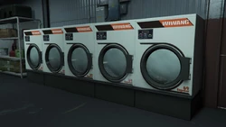 The cash in the washing machines