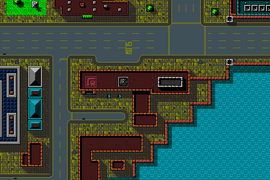 Overview of Fort Law Subway Station in the Game Boy Color version.