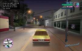 Tommy on his way to the hotel in Ocean Drive.