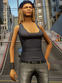 Michelle's updated look, as seen in The Definitive Edition (1.03).