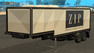 A trailer with the ZIP logo, GTA San Andreas.