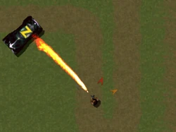  using a flamethrower in Grand Theft Auto 2