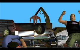 Phil gets up with an adrenaline rush.