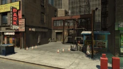 The Frankfort Avenue car park.