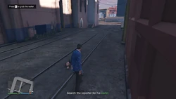 Search the reporter for his wallet