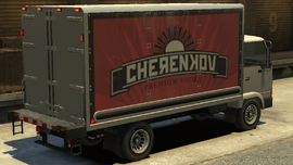 Rear view of the Mule in GTA IV.