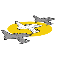 GTAO Flight School Lazer formation.png