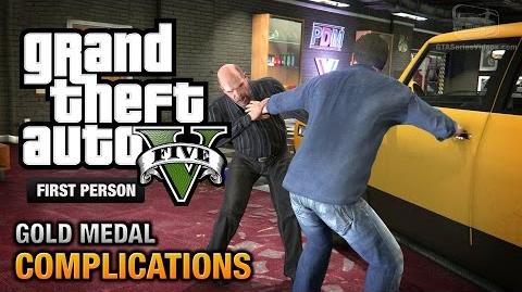 GTA 5 - Mission 3 - Complications First Person Gold Medal Guide - PS4