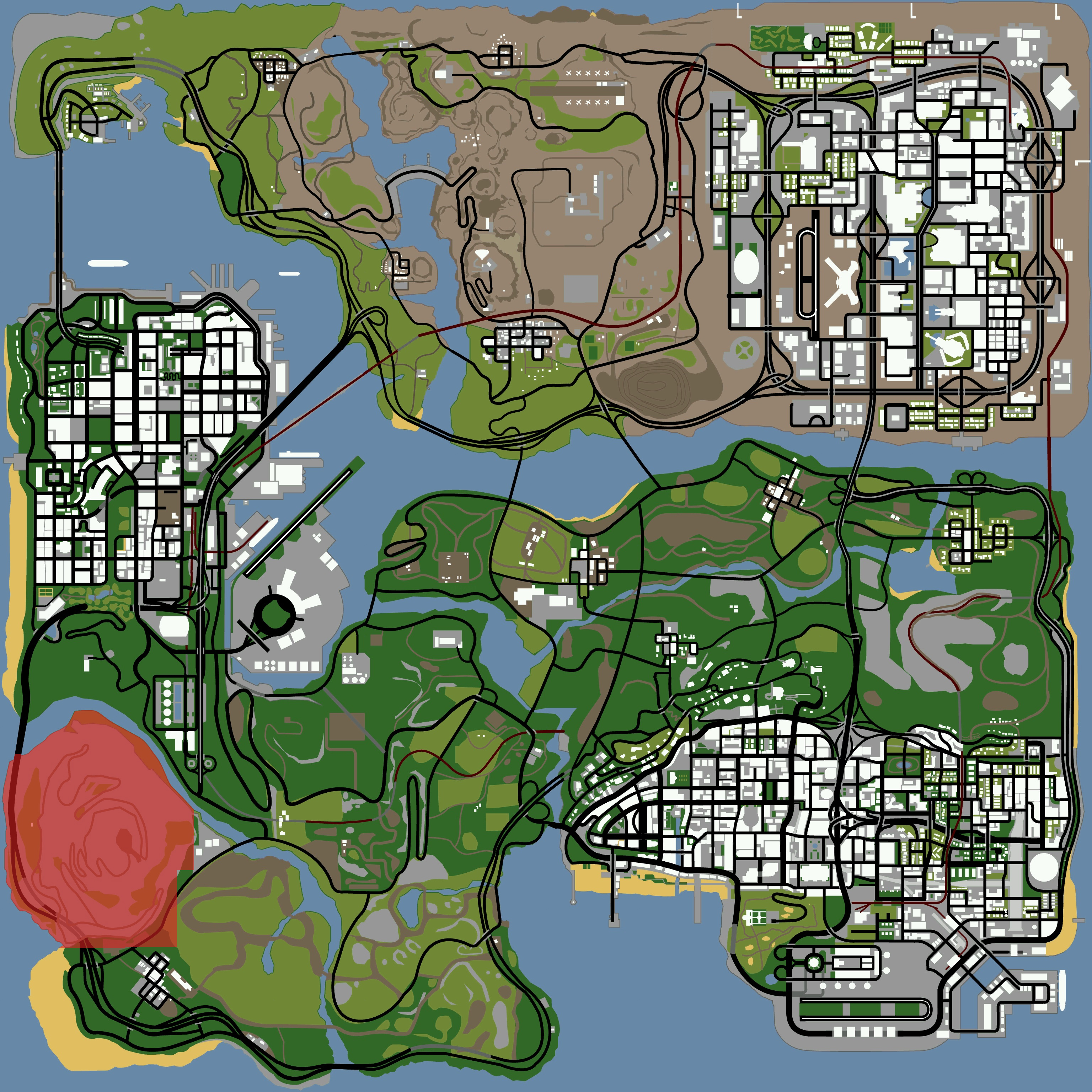 Chiliad on the map in Gta 5