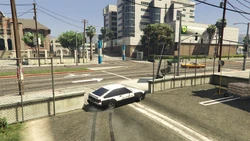 Leaving the green zone and starting down 