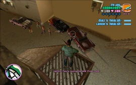 Shortly after the deal begins, a Voodoo driven by Haitian gangsters strolls into the alleyway.