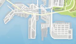 Map of Port of Los Santos.