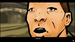 Once he arrives, he learns that his uncle, Wu Lee stole the sword and murdered his father.