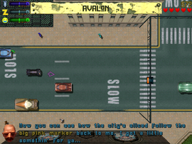The Guider tells Claude Speed to drive back to the Avalon Church to get a reward.
