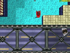 The kidnapper collects the briefcase.