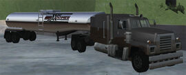 A Tanker with its trailer in Grand Theft Auto: San Andreas.