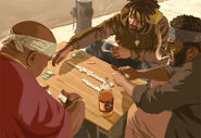 Artwork of Jamaican criminals in Grand Theft Auto IV.